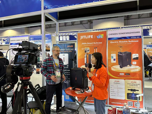 Electric Suitcase, Rideable Luggage Scooter - Jitlife | BriefView with Dmytro Spodarets from CES2025